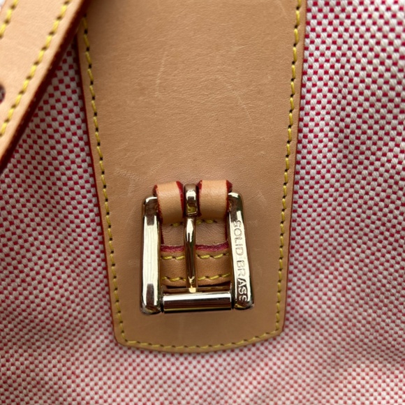 Dooney & Bourke Pink Canvas and Leather Tote - Picture 13 of 14